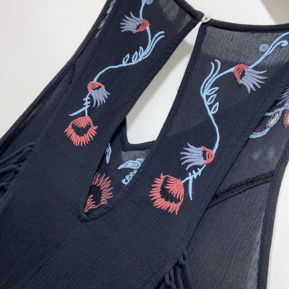 Free People Adelaide Festival Slip Flowy Boho Dress Women Size S / M - Picture 10 of 14